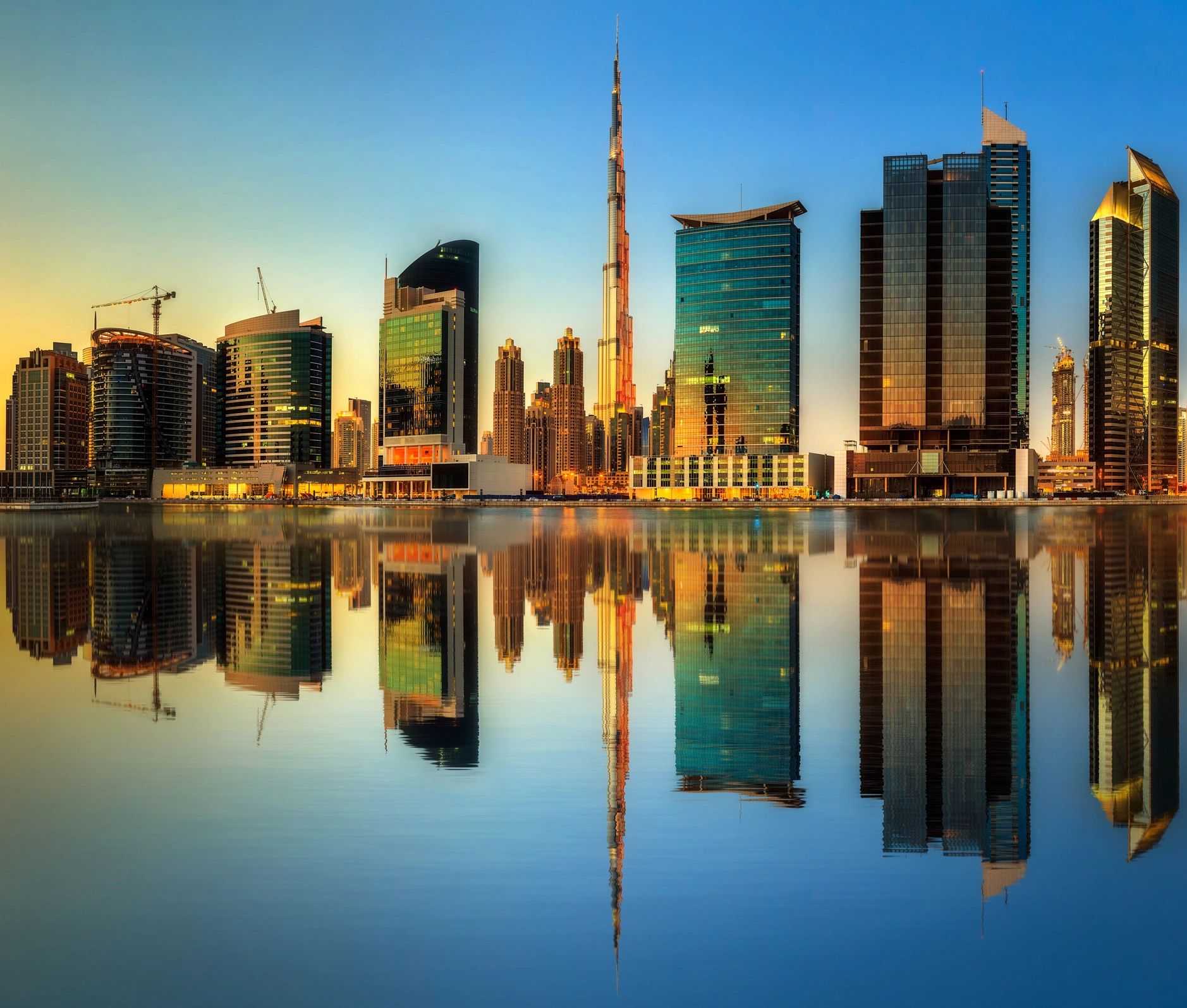 Dubai skyline representing SQUBE MENA's regional base in the UAE